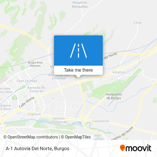 A-1 Autovía Del Norte map