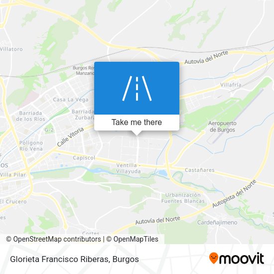 Glorieta Francisco Riberas map