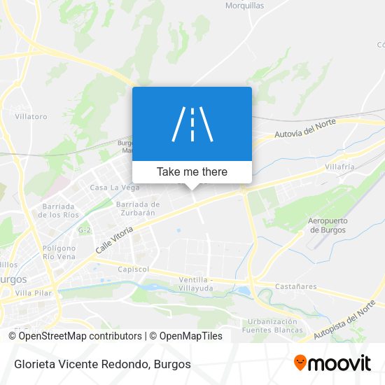 Glorieta Vicente Redondo map