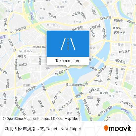 新北大橋-環漢路匝道地圖
