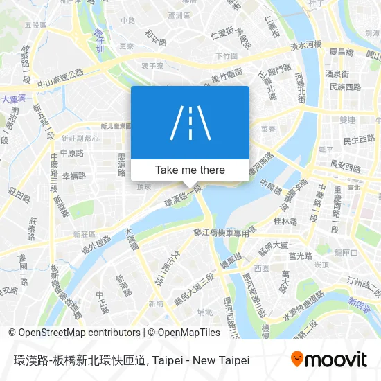 環漢路-板橋新北環快匝道地圖