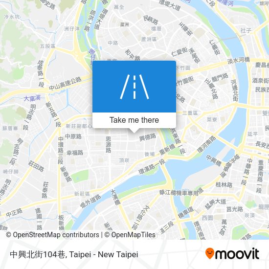 中興北街104巷地圖