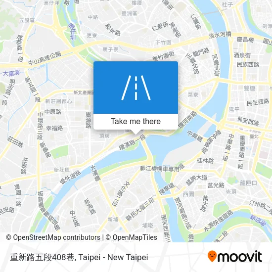 重新路五段408巷地圖