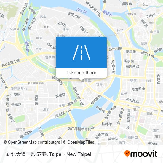 新北大道一段57巷地圖