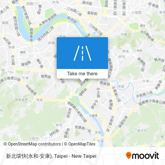 新北環快(永和-安康)地圖