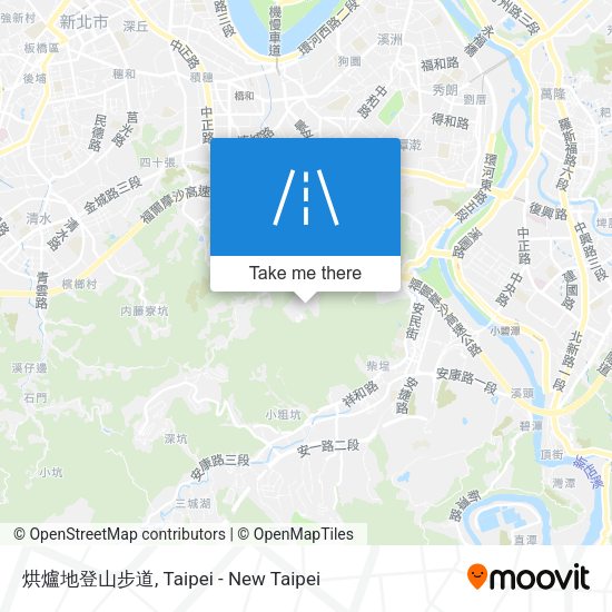 烘爐地登山步道 map
