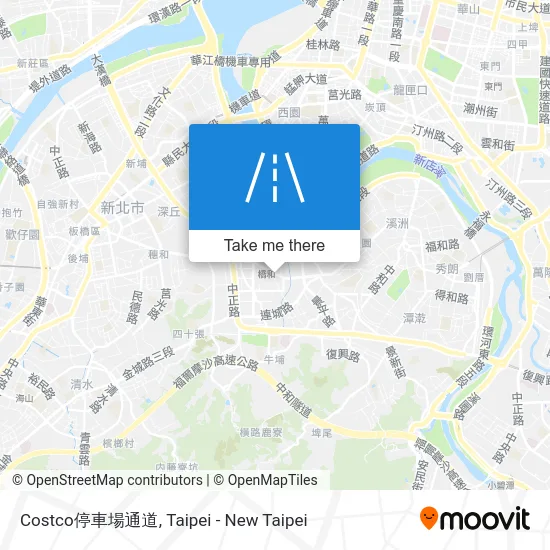 Costco停車場通道 map