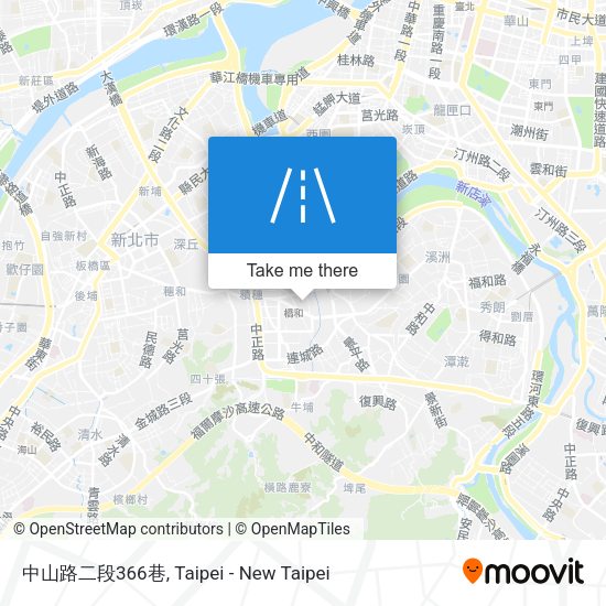 中山路二段366巷地圖