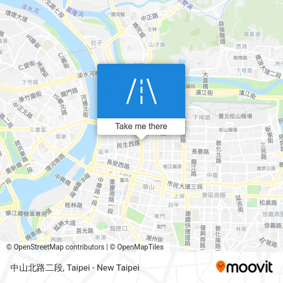 中山北路二段地圖