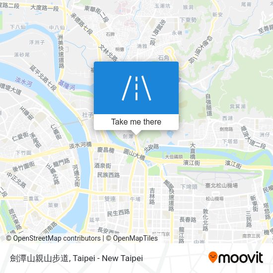 劍潭山親山步道 map