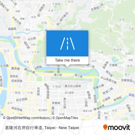 基隆河右岸自行車道 map