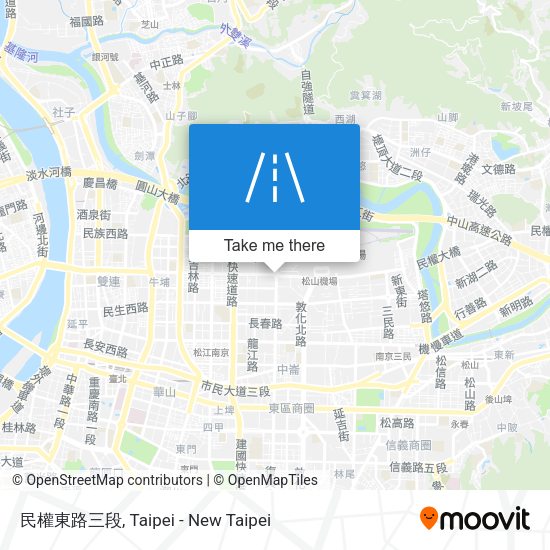 民權東路三段 map