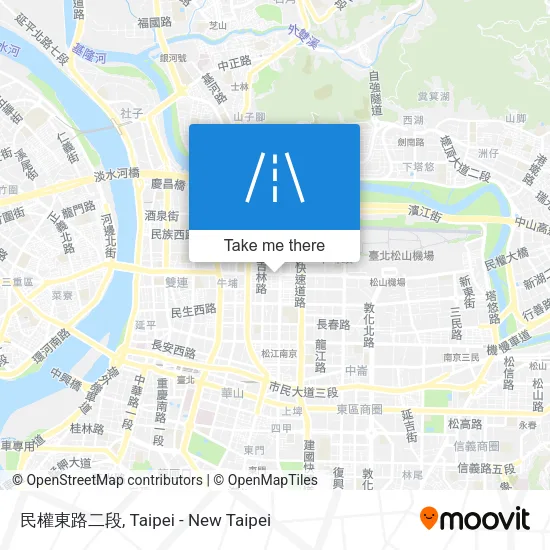 民權東路二段地圖
