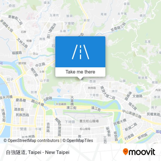 自強隧道地圖