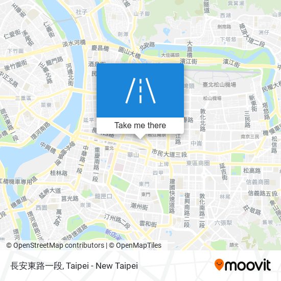 長安東路一段 map