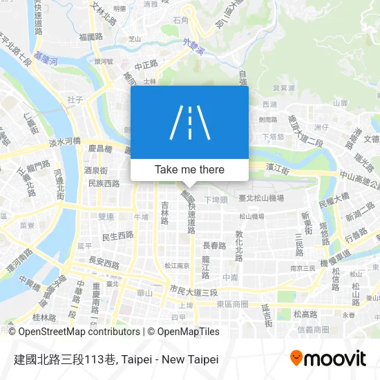 建國北路三段113巷地圖