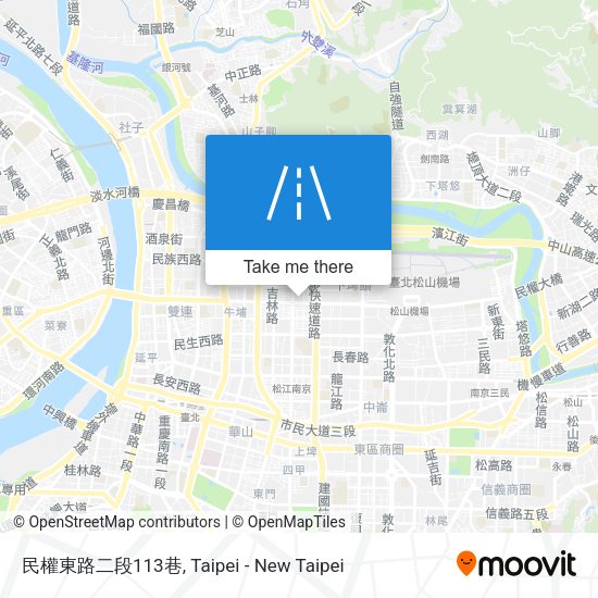 民權東路二段113巷地圖