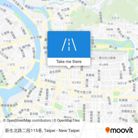 新生北路二段115巷地圖