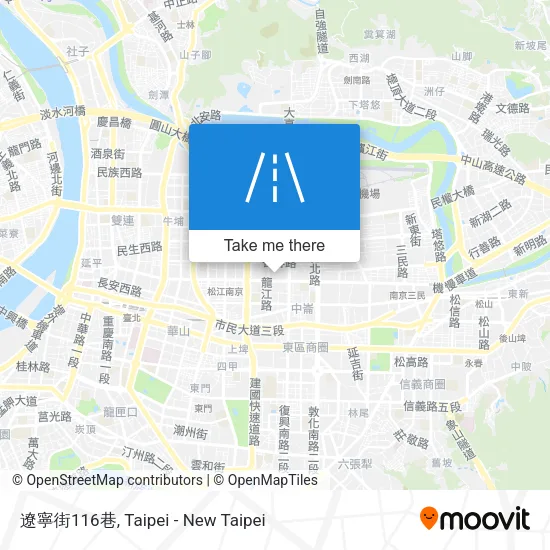 遼寧街116巷地圖