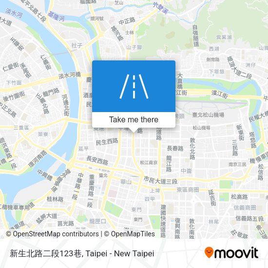 新生北路二段123巷地圖