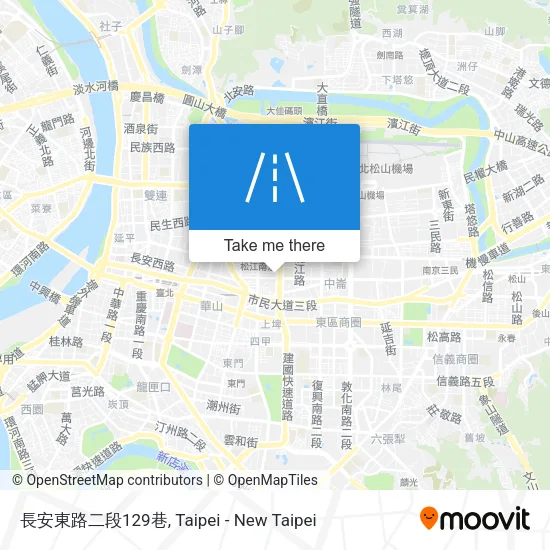 長安東路二段129巷地圖