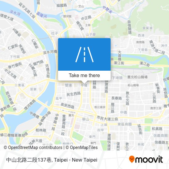 中山北路二段137巷地圖