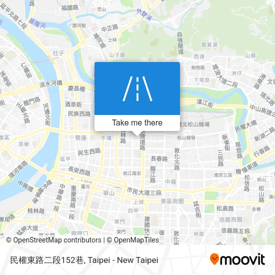 民權東路二段152巷地圖
