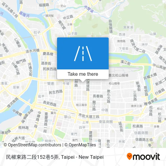 民權東路二段152巷5弄地圖