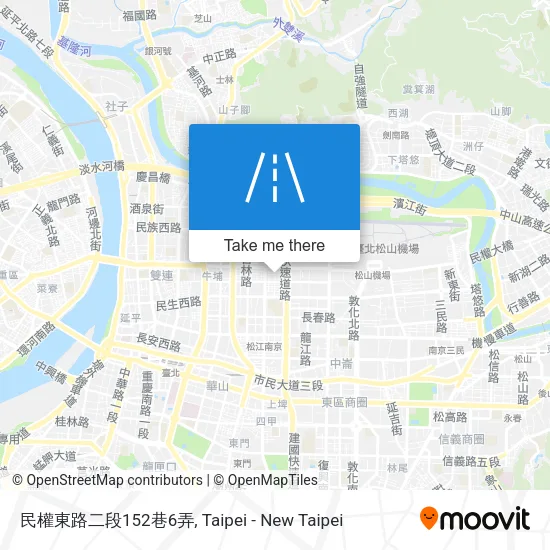 民權東路二段152巷6弄地圖