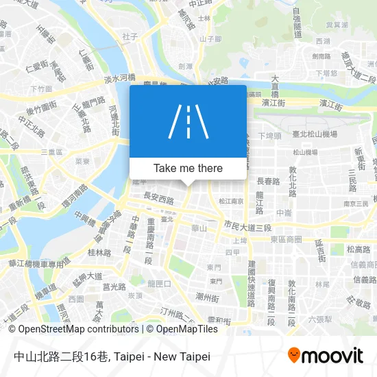 中山北路二段16巷地圖