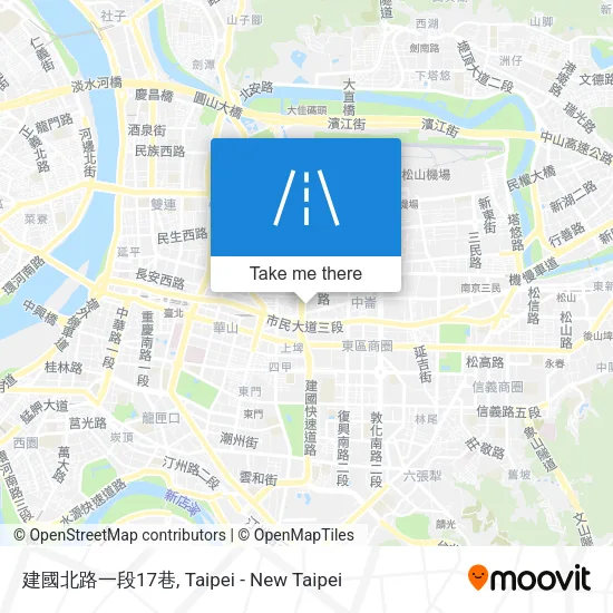 建國北路一段17巷地圖