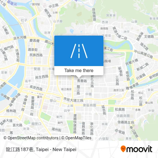 龍江路187巷地圖