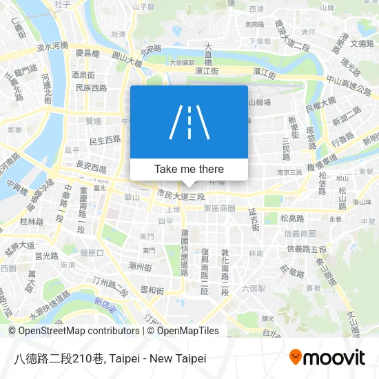 八德路二段210巷地圖