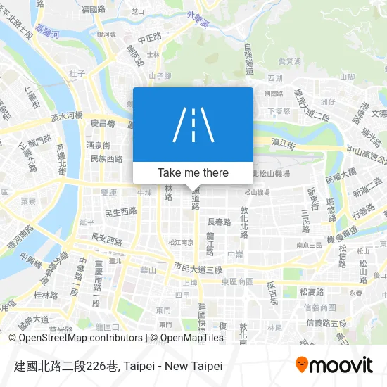 建國北路二段226巷地圖