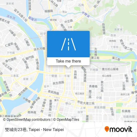 雙城街23巷 map