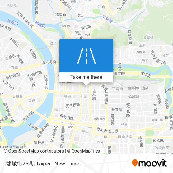 雙城街25巷 map