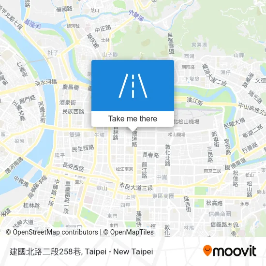 建國北路二段258巷地圖