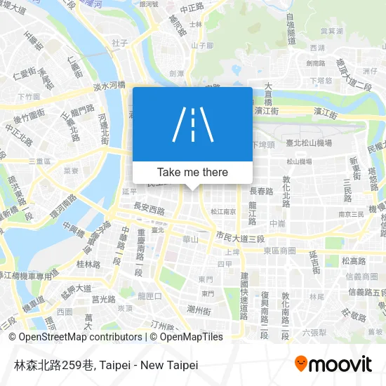 林森北路259巷地圖