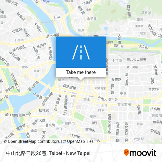 中山北路二段26巷地圖