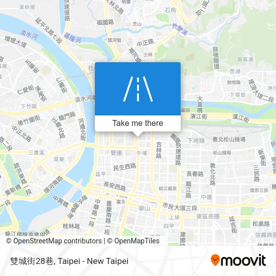 雙城街28巷 map