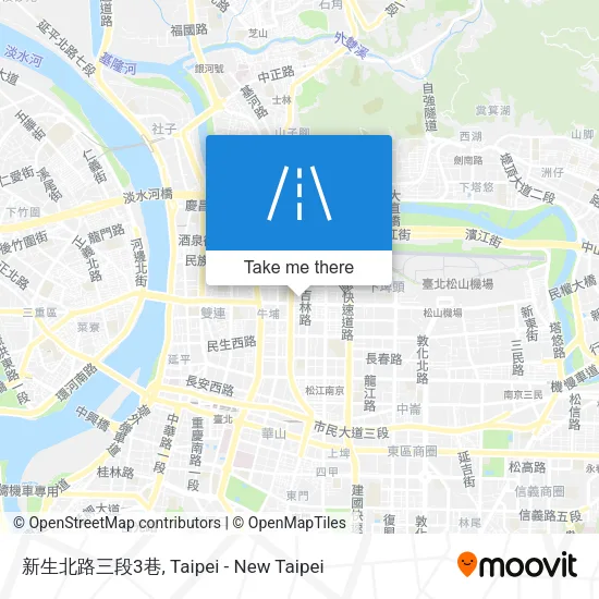 新生北路三段3巷地圖