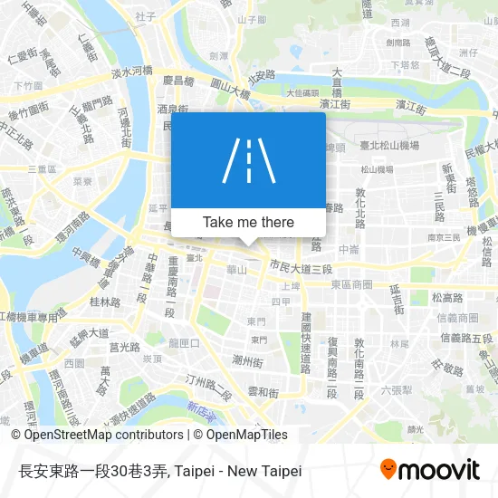長安東路一段30巷3弄地圖