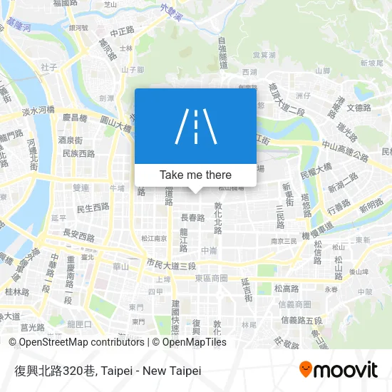 復興北路320巷地圖