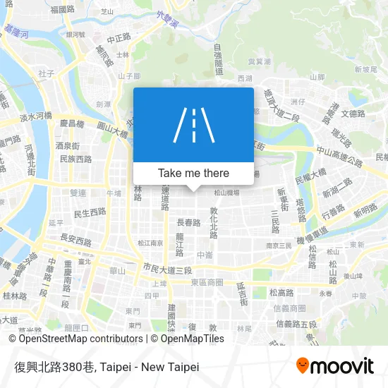 復興北路380巷地圖