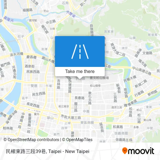 民權東路三段39巷地圖