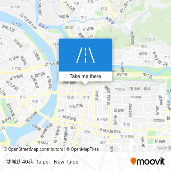 雙城街40巷 map