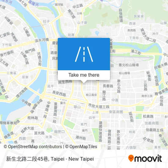 新生北路二段45巷地圖
