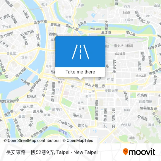 長安東路一段52巷9弄地圖