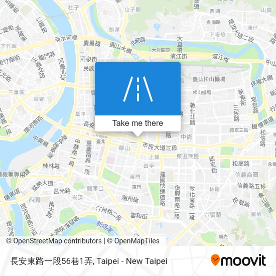 長安東路一段56巷1弄地圖