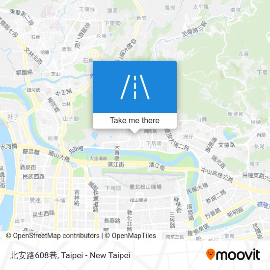 北安路608巷地圖